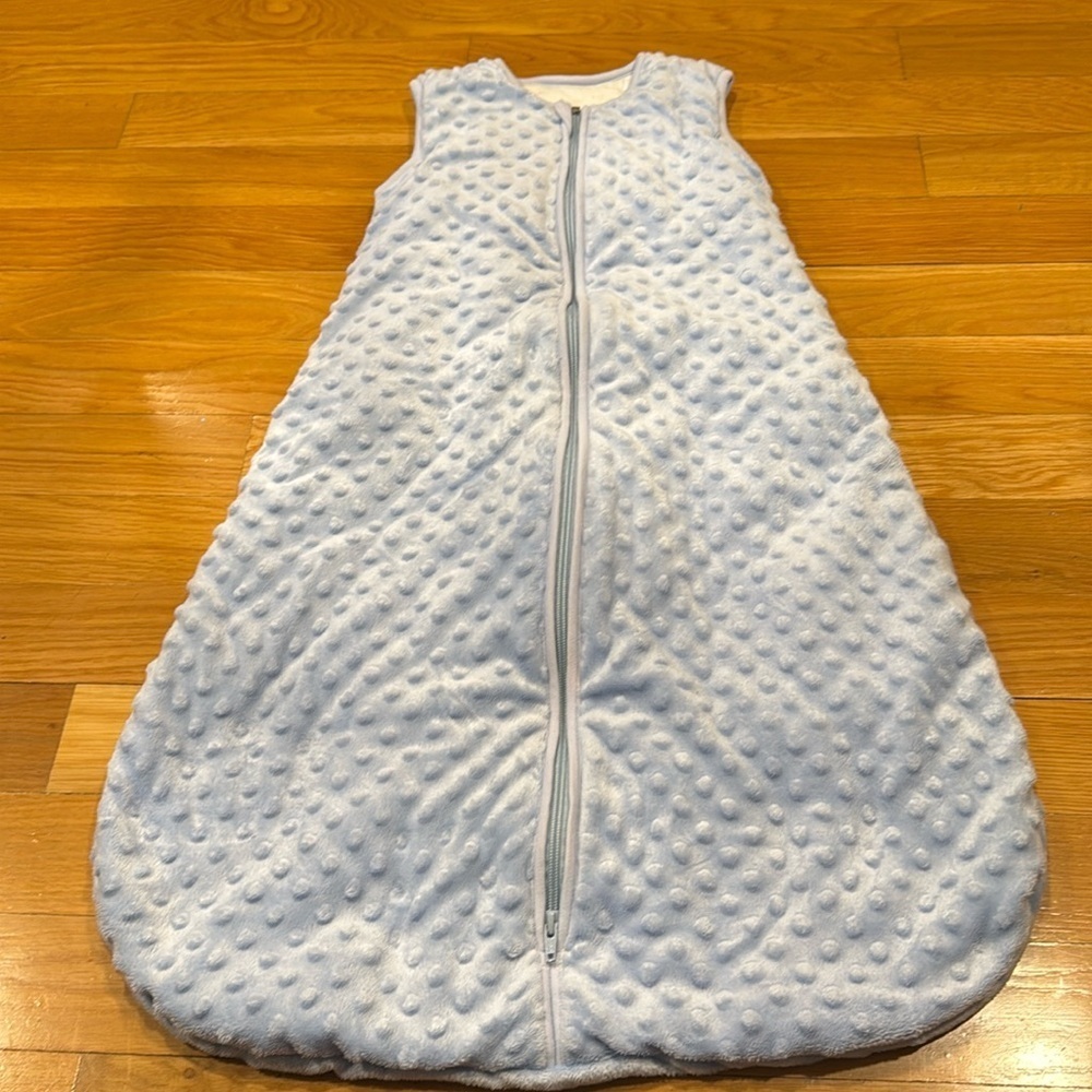 Baby in a bag sleep sack size medium.